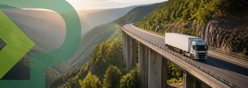 camion corriere espresso con spedizioni veloci su strada